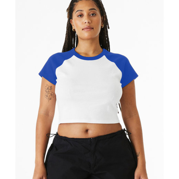 Ladies' Micro Ribbed Raglan Baby T-Shirt Thumbnail