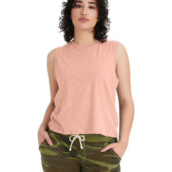Ladies' Go-To CVC Cropped Muscle T-Shirt Thumbnail