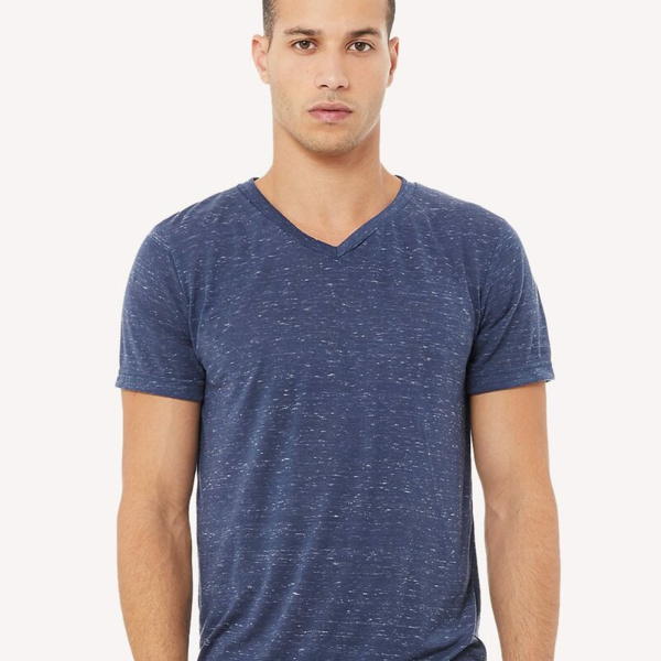 Unisex Textured Jersey V-Neck Tee Thumbnail