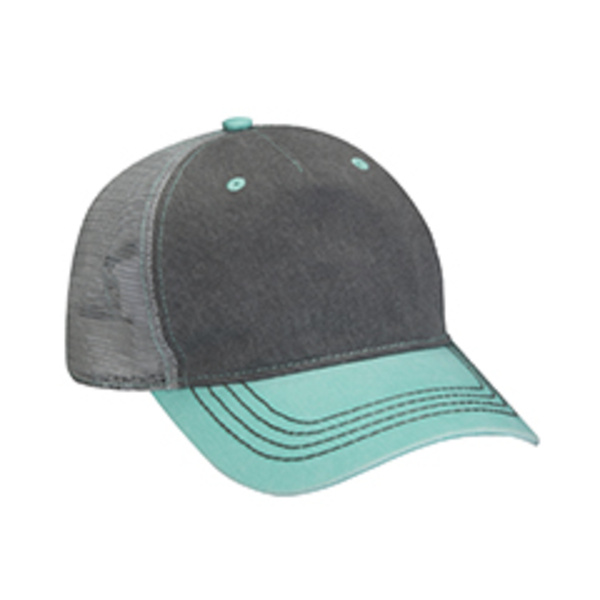 Pigment-Dyed Twill & Mesh Trucker Cap Thumbnail
